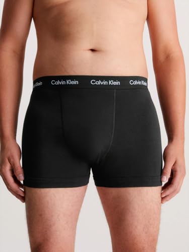 Image of Calvin Klein CK-001 Men's Trunks Underwear Low Rise Trunks 3 Pack Set