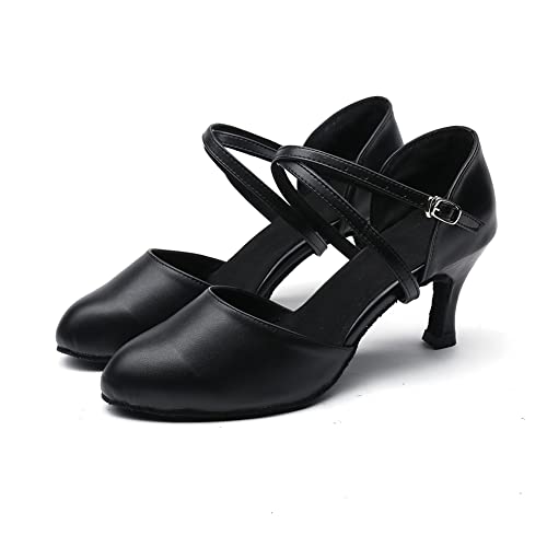 Exgingle Black Dance Heels for Women Jazz Dancing Shoes for Girls Contemporary Shoes3