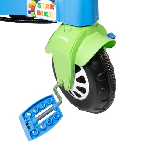 LEMODO Dreirad für Kinder ab 2 Jahren | Kinderdreirad mit 2 großen Ablagekörben | Multicolour Kinder Trike | Baby Dreirad mit Hupe und Schiebestange | Kinderspielzeug mit Breiten Reifen – Bild 7