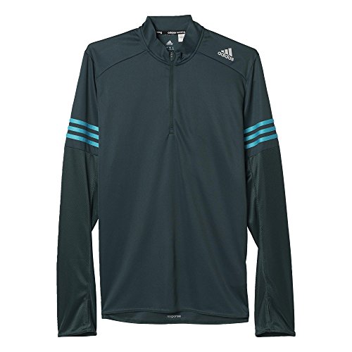 Adidas Rs 1/2Zip LS M Maglia per Uomo, Verde
