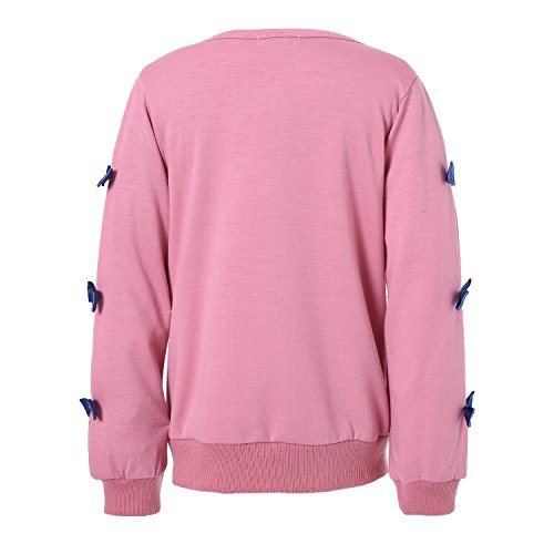 Richie House Little Girls' Sweet Knit Cardigan with Bows Size 2-8 Rh21823