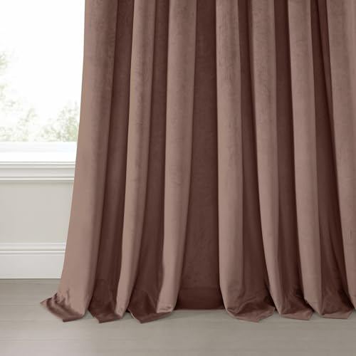 HPD Half Price Drapes Heritage Plush Velvet Curtains 96 Inches Long Room Darkening Curtains for Bedroom & Living Room 50W x 96L, (1 Panel), Wild Rose by HPD Half Price Drapes - Image 8