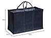 La Cordeline Sac cabas Toile de Jute Gris anthracite 55 x 35 x 25 cm 48 litres - Sac de courses, sac à bois #3