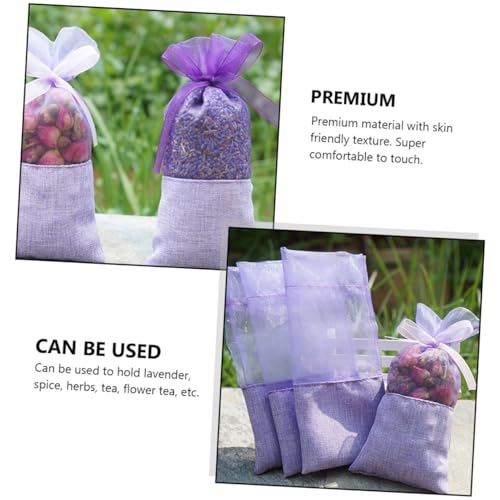 24 bolsas sachet de lavanda en organza para auto y hogar miniatura 7