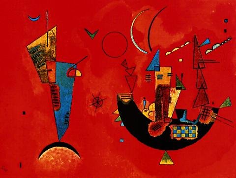 Wassily Kandinsky – Con y contra (S) Póster De Impresión (100 x 70 cm)
