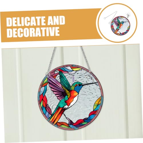 Attrape soleil suspendu colibri acrylique pour mur et déco fenêtre