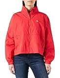 Cortavientos plegable Calvin Klein Jeans Packable Crinkle Windbreaker Chaqueta, Strawberry Field, M para Mujer