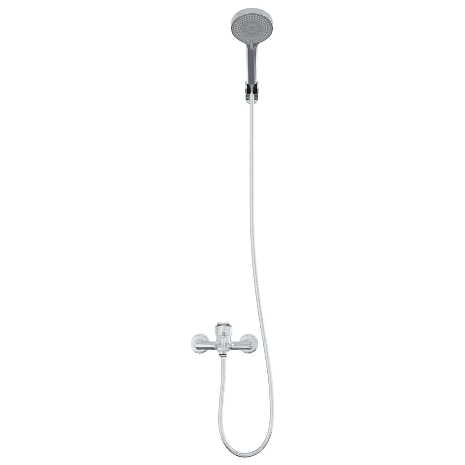Juego de alcachofa de ducha cromada G de 1 2 pulgadas, latón con 5 tipos de chorro, ahorro de agua, alta presión, ducha de lluvia para baño Wellness