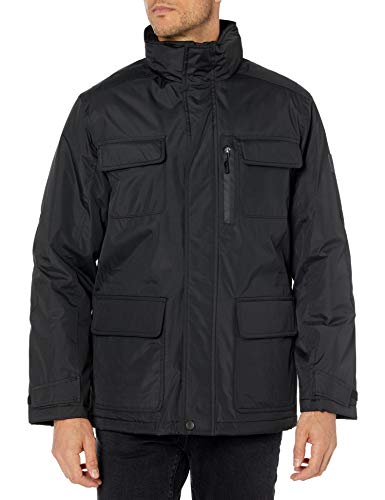 London Fog Men's Heavy Peached Taslon Nylon Utility Coat