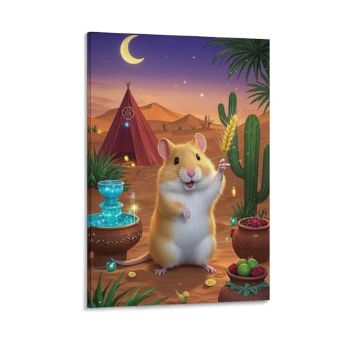 Décoration Murale Image Sur Toile Hamster Tableau Déco Maison Salon Moderne 40x60