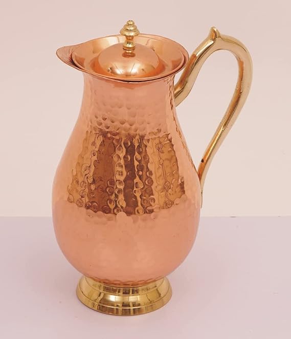 Carafe en cuivre pur 2L Maharaja SATYAEXPORTS pichet eau - 2
