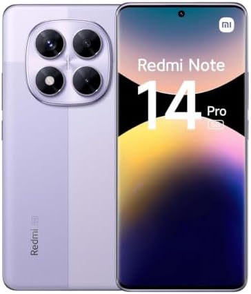 Smartphone Xiaomi Redmi Note 14 Pro 5G Lavender Purple (Roxo Lava...