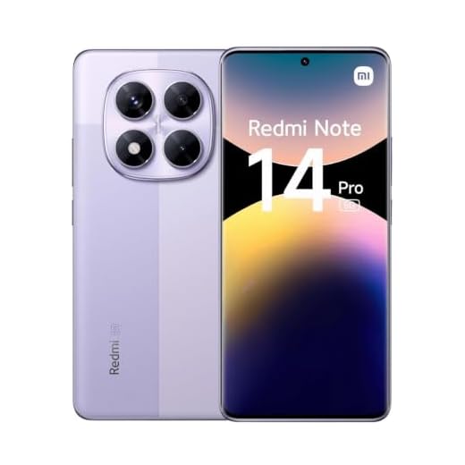 Smartphone Xiaomi Redmi Note 14 Pro 5G Lavender Purple (Roxo Lavanda) 8GB RAM 256GB ROM NFC