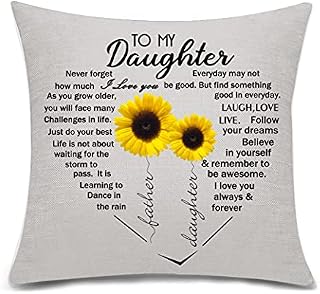 Niece Gifts from Auntie Throw Pillow Cover Cushion Cover for Niece from Aunty Birthday Gifts Christmas Gifts (aunt niece)