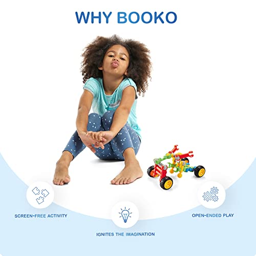 Booko 170-Piece Building Blocks Kit For Boys, Girls Stem Construction, Preschool Educational And Learning Toy- Fun Brain Game Gift For Ages 3 4 5 6 7 8 9 10 #TOP3