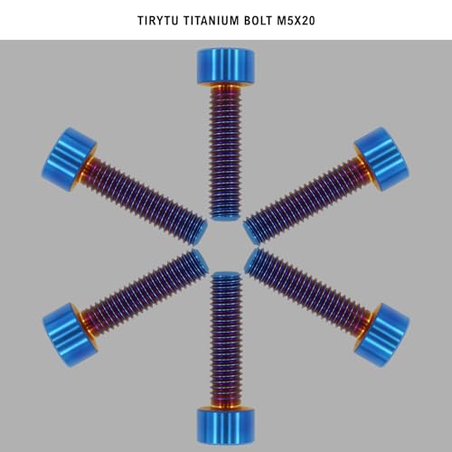 Image of Titanium Bolts M5x20, Burnt Blue, 6PC