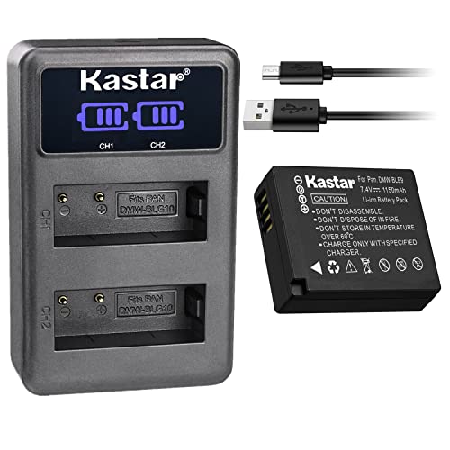 Kastar CH-LED2-1B-BLE9-G 1-Pack Bp-Dc15 Battery And Led2 Usb Charger Compatible With Leica Bp-Dc15 Battery, Leica Bc-Dc15 Charger, Leica D-Lux Type 109, Leica D-Lux 7, Leica C-Lux Digital Cameras cover