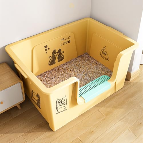 Arenero para gato extra grande con lados altos y anti-salpicaduras miniatura 6