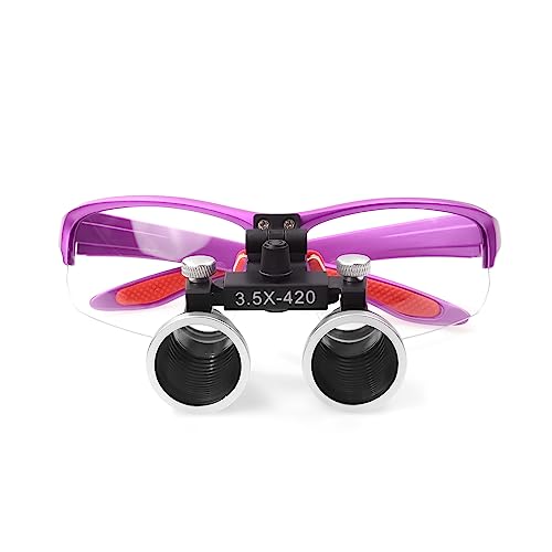 ORILAO Loupes 2.5X 3.5X Magnification Binocular Magnifier Optical Glass Lens (3.5X, Purple) by ORILAO - Used condition - Image 5
