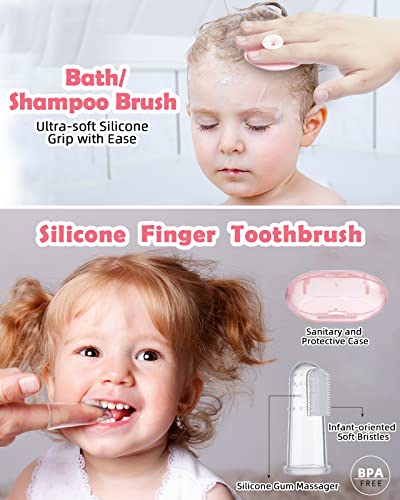 Baby Grooming and Health Kit, Lictin Safety Care Set, Newborn Nursery Health Care Set with Hair Brush,Comb,Nail Clippers and More for Newborn Infant Toddlers Baby Girls