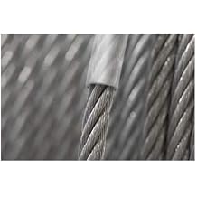 2 3 4 5 6 7 8 10mm Steel Clear PVC Plastic Coated Wire Rope Boat Galvanised Zinc Diameter 4mm, Length 10m