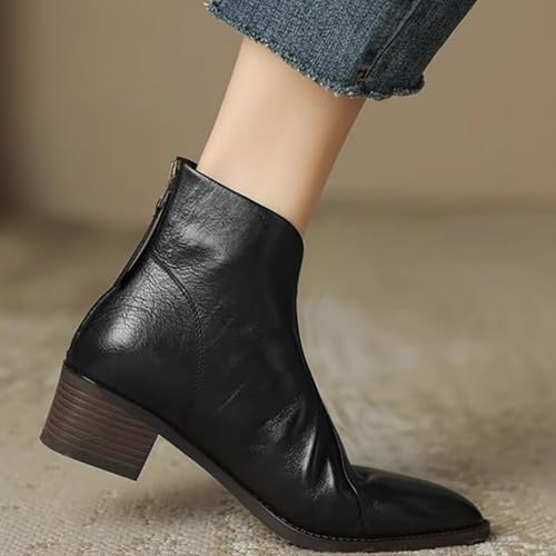 Bottes de vintage confortables courtes et faciles à enfiler
