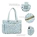Puffer Tote Diaper Bag for Women, Multifunction Lightweight Fashion Quilted Mommy Tote Bag (Blue)