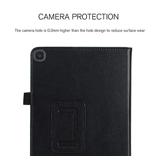 Epicgadget Case For Samsung Galaxy Tab A7 Lite Sm-T220/Sm-T225 - Lightweight Pu Leather Folding Folio Stand Case For Galaxy Tablet A7 Lite 8.7 Inch Tablet 2021 Released (Black) #TOP3