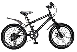 KROSS NEYSA Globate 20T Speed 6 Kids Steel Bicycle with Front Disc and Suspensions (6 to 11 Years, Black)