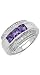 Produktbild Silvancé - Damen Ring - 925 Silber, rhodiniert - echter Edelstein: Amethyst ca. 1.24ct. - R1616A_SSR / Gr. 60 (19.1)