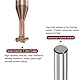 sourcing map T Schlitz Schaftfräser Fräser 6mm Schnitt 1mm Tiefe 6mm Schaft Solid Hartmetall Titan Beschichtet 4 Flöten für Edelstahl Legierung