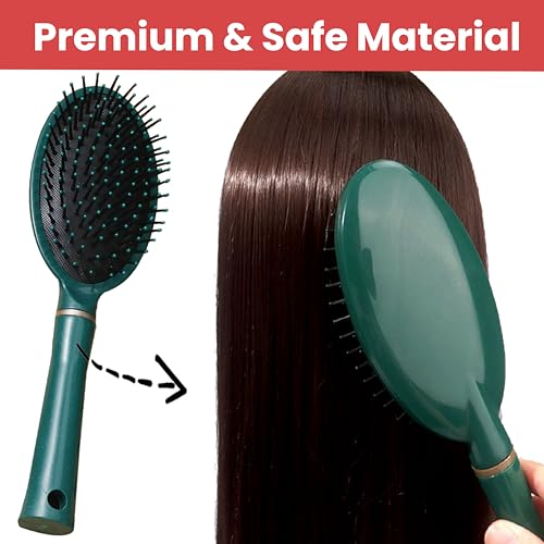 Image of TEMPERIA (1 pcs) Hair Comb for Women & Men - Paddle & Flat Hair Brush For Adding Curls, Volume & Waves - Premium & Ergonomic Hairbrush (Random Colors) (MN02)