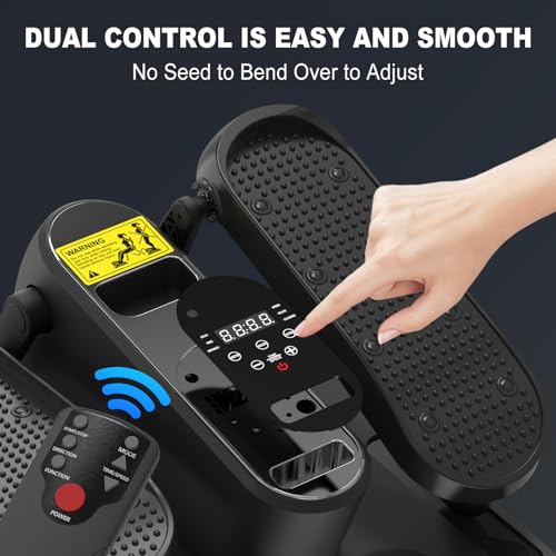 Image of Under Desk Elliptical Machine, Electric Seated Pedal Exerciser,Elliptical Leg Exercisers for Seniors,Mini Ellipse Leg Exerciser with Remoter,12 Adjustable speeds Pedal Exerciser
