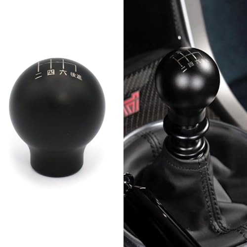 Billetworkz Weighted Japanese Shift Knob (500g) Compatible with Subaru 6 Speed WRX: 2015-25 / STI: 2004-21, Matte Black