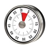 ✔️Temporizador magnético de cocina de cuenta regresiva de 60 minutos para sincronización visual: gran temporizador de tiempo libre para cualquier propósito.