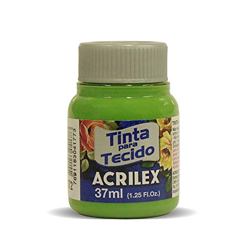 Tinta Para Tecido Fosca, Acrilex, Verde Abacate, 37 ml