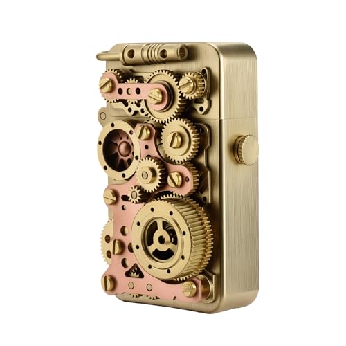 Einzigartiges Retro Soft-Flame Kupfer Mechanisches Kerosin Feuerzeug Automatische Zündung Nachfüllbar Steampunk Schaltgestänge Sicherheitsschloss Luxus Komplex Sammlerstück Geschenk für Freund Thorens Einzigartiges Retro Soft-Flame Kupfer Mechanisches Kerosin Feuerzeug Automatische Zündung Nachfüllbar Steampunk Schaltgestänge Sicherheitsschloss Luxus Komplex Sammlerstück Geschenk für Freund Thorens