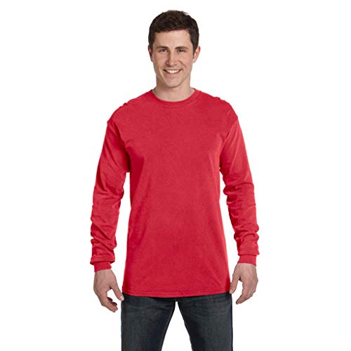 Image of Comfort Colors Ringspun Garment-Dyed Long-Sleeve T-Shirt (Ice Blue)