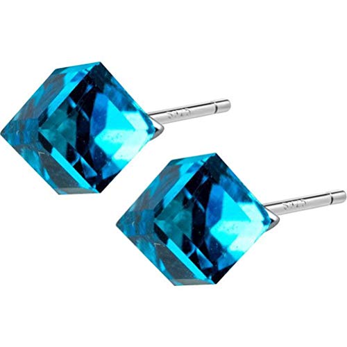 Boucles d'oreilles carrées S925 rose le cadeau idéal pour femme branchée