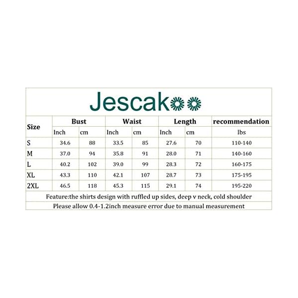 Jescakoo Women's T Shirts Solid Color Deep V Neck Tops Loose fit Blouses Black L