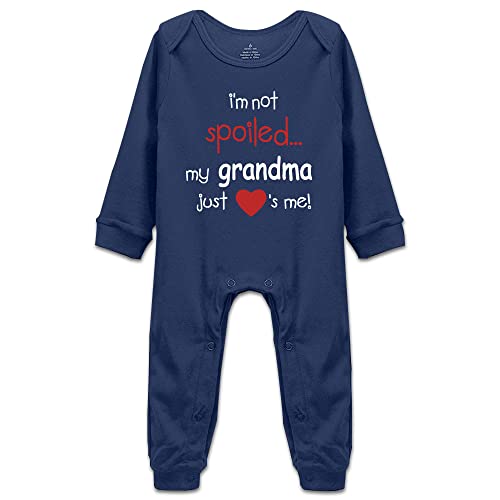 I'm Not Spoiled My Grandma Just Loves Me Baby Bodysuit Short Sleeve/Sleeveless/Long Sleeve Rompers