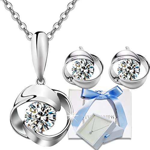 スワロフスキー ネックレス ピアス レディース シルバー 彼女 に プレゼント ギフト 金属アレルギー対応 クリスマス