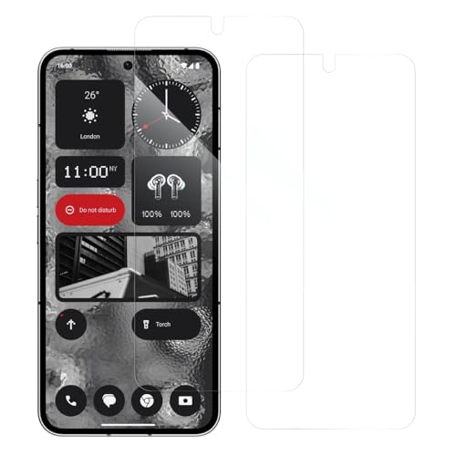 [2������] LOOF Nothing Phone (2) �p �t�B���� �ی�t�B���� �ȒP�\��t�� ��ʕی� �\�t�g�t�B���� �C�A�Ȃ� ���h�~ ����h�~ �����ߗ� �A���`�O���A [ �N���A �d�l]