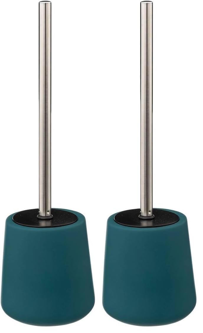 5five - scopino in ceramica colorama blu petrolio (Confezione da 2)