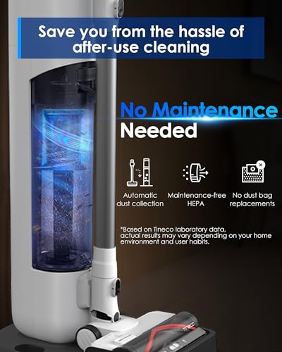 Image of Tineco Pure ONE Station 5 Cordless Smart Vacuum with 2.5L Auto Dust Base, Full-Path Self-Cleaning, 175AW Suction, ZeroTangle Tech, Stick Vacuum Cleaner for Pet Hair, Carpet & Hard Floor
