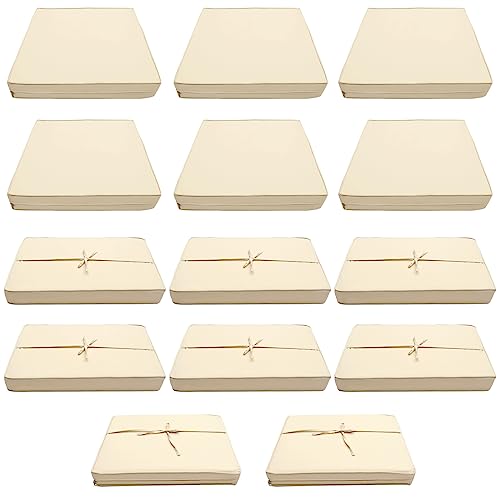 Qaworci Outdoor Cushion Slipcovers, 14Pcs Waterproof Patio Cushion Covers Replacement, Washable Patio Cushion Covers, Cushion Covers For Patio Furniture With Zipper (Beige) #TOP30