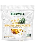 Symbeauty Bromelina Forte 120 Cpr (4 mesi) Drenaline 2500+5000 GDU | Betulla, Centella, Vitamina C | Vegano - Made in Italy (Drenaline 120 compresse)