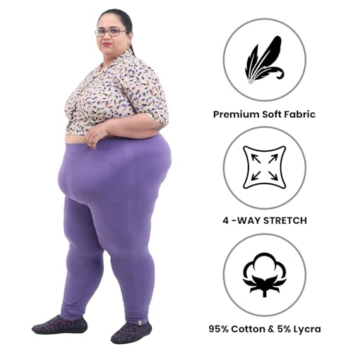Image of BIGTEES Cotton Leggings for Women Full Length | Stretchable, Soft & Comfortable Pants for Women
