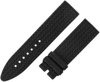 Soft Silicone Sports Watch Band Sweat-Proof Replacement Rubber Watch Strap for Chopard Classic Racing 168511-3001 168511-3015