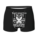Vderxcok Longboard Skater Funny Boxer Brief for Men Boys, Ultra Soft, Breathable Underwear